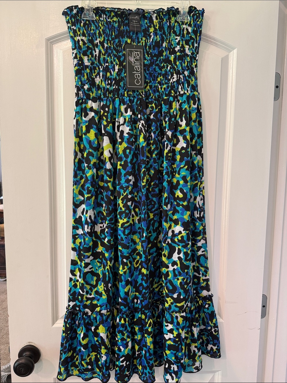Catalina Blue, Green & Black dress